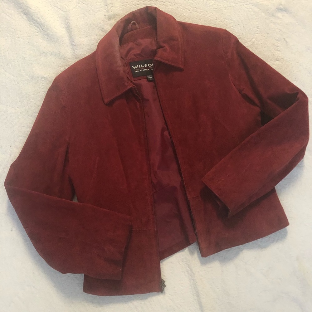 Wilson leather suede jacket